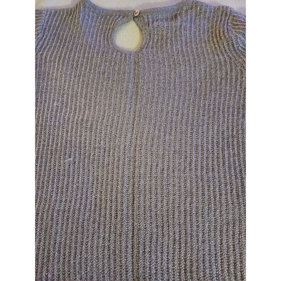 fenn wright manson womens wool blend silver metalic sweater size medium pullover - Picture 8 of 9